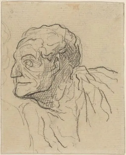 Study of a Man, by Honoré Daumier