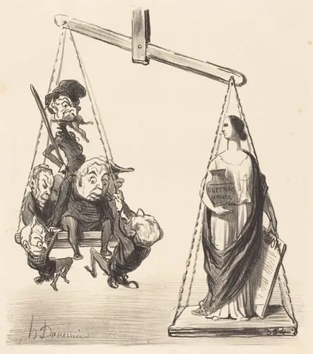 Suffrage universel (Universal Suffrage), by Honoré Daumier