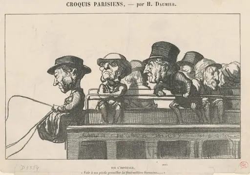 Sur l'Impériale, by Honoré Daumier