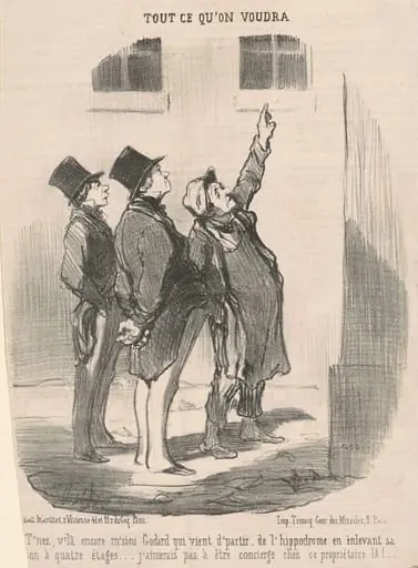 T'nez, v'la encore M'sieu Godard ..., by Honoré Daumier