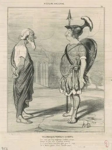 Télémaque rendu a la vertu, by Honoré Daumier