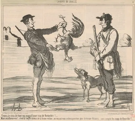 Tenez, je viens de tuer un magnifique ..., by Honoré Daumier