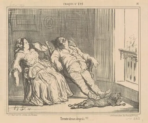 Tent deux degrés!!!, by Honoré Daumier