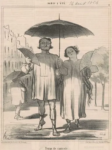 Tenue de canicule, by Honoré Daumier