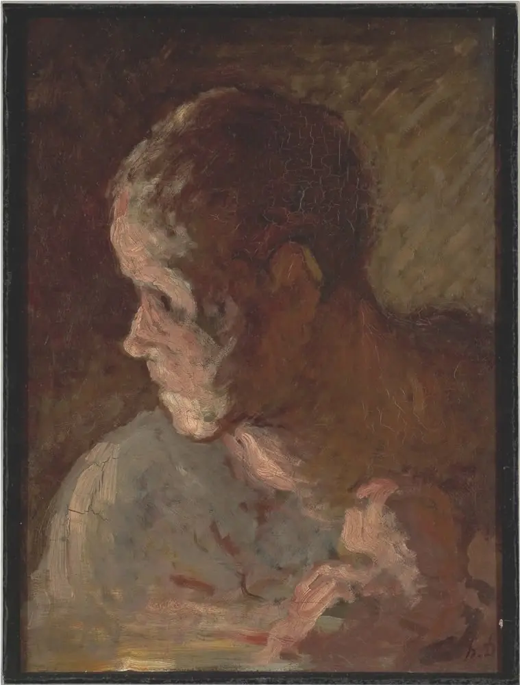 Tête de sonneur, by Honoré Daumier
