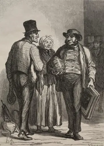The Auction House: The Dealers, by Honoré Daumier