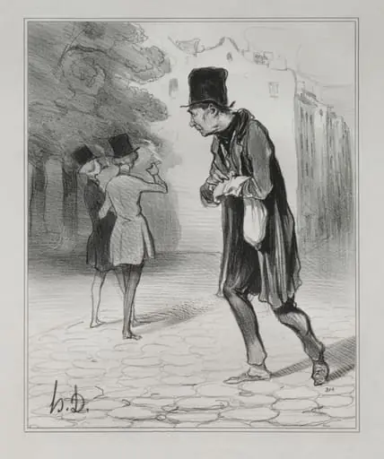 The Collector of Cigar Stubs, by Honoré Daumier