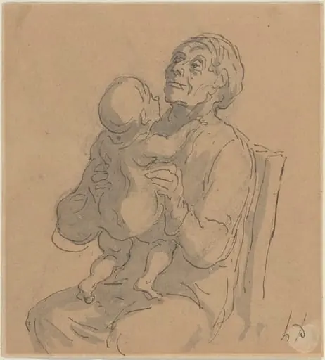 The Grandmother, by Honoré Daumier