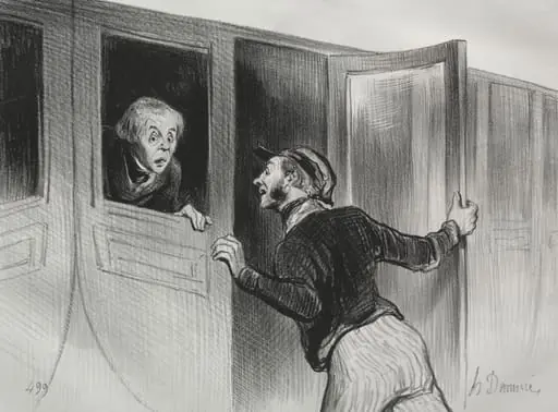 The Hazard of Sleeping on a Journey, by Honoré Daumier