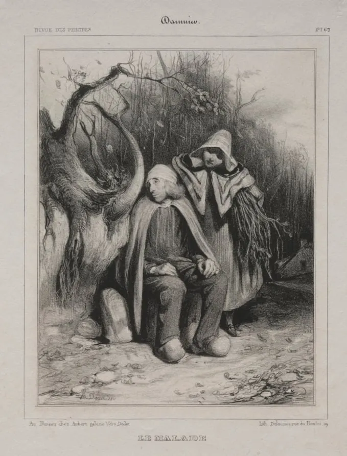 The Invalid, by Honoré Daumier, 1835