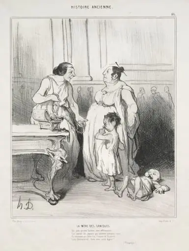 The Mother of the Gracchi, by Honoré Daumier