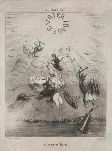 The new Icarus, by Honoré Daumier