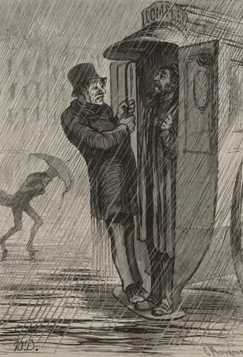 The Omnibus: Full!, by Honoré Daumier