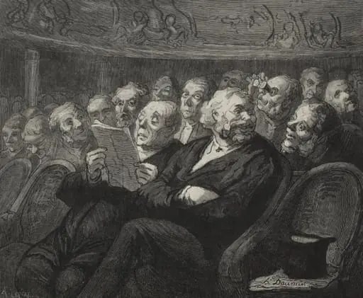 The Orchestra Seats, by Honoré Daumier