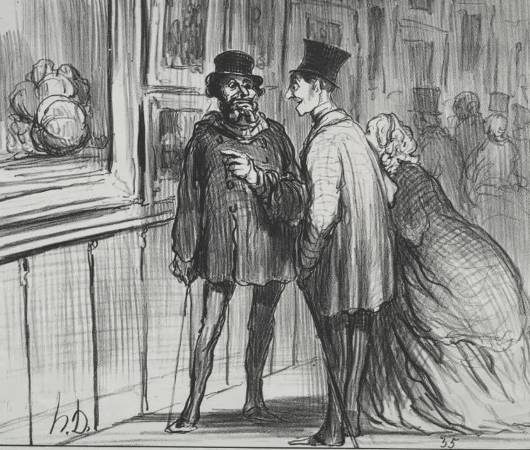 The Painter Who Had a Painting Refused., by Honoré Daumier, 1859