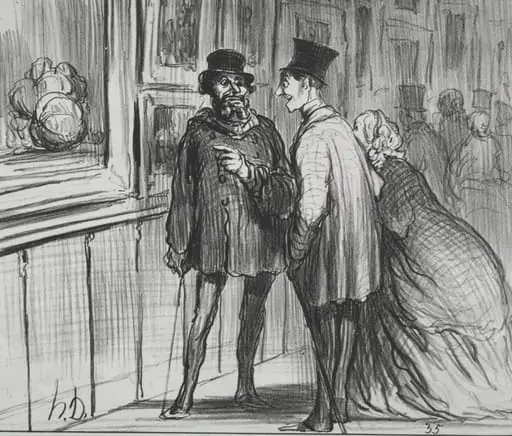 The Painter Who Had a Painting Refused., by Honoré Daumier