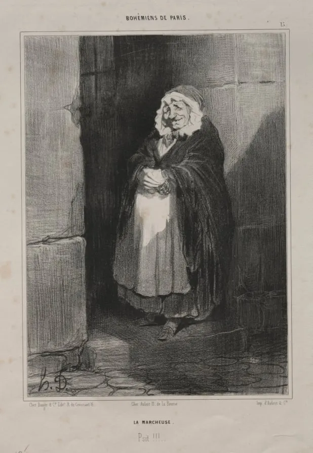 The Pedestrian, by Honoré Daumier, 1841