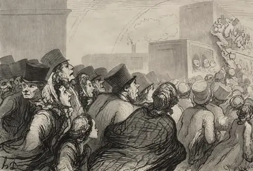 The Railway: The Sunday Excursion, by Honoré Daumier