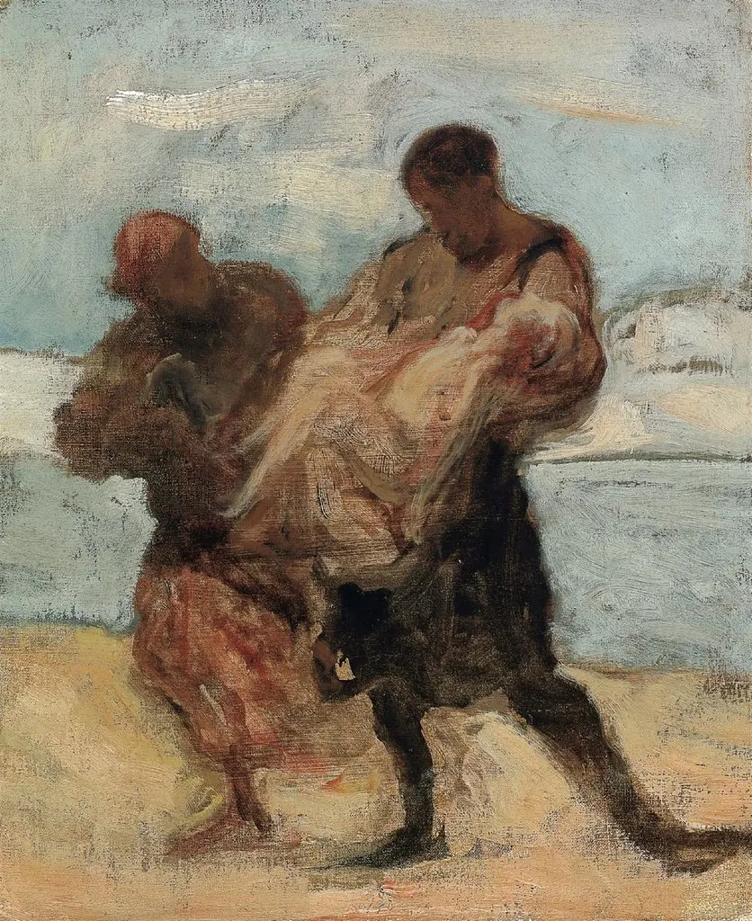 The Rescue, by Honoré Daumier