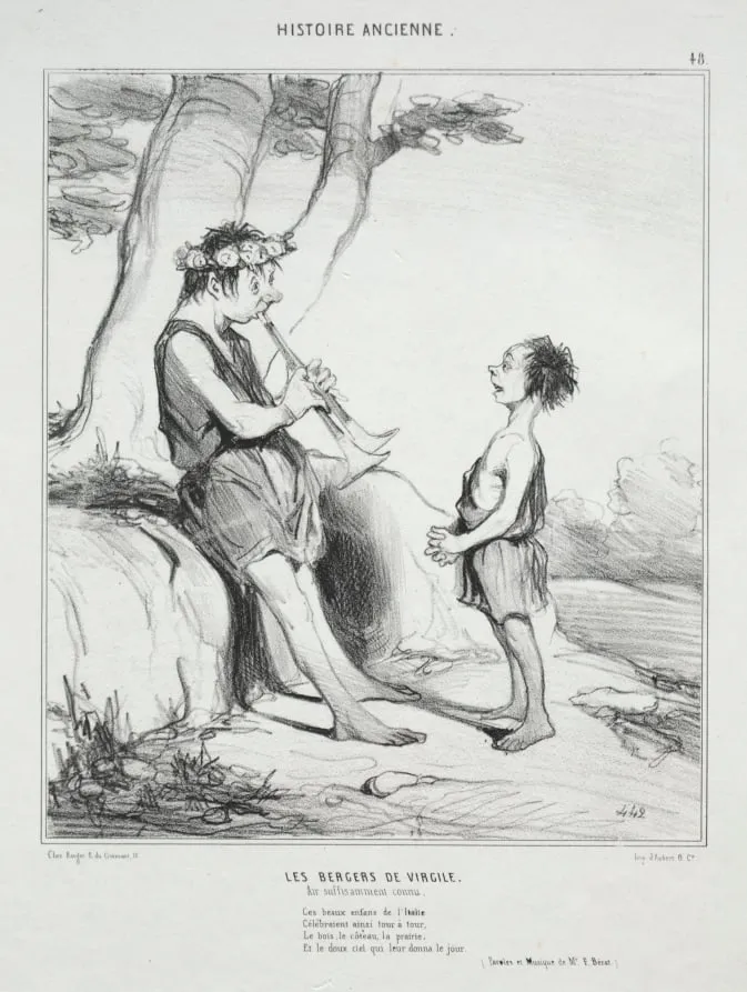 The Shepherds of Virgil, by Honoré Daumier, 1842