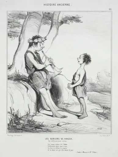 The Shepherds of Virgil, by Honoré Daumier