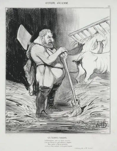 The Stable of Augeas, by Honoré Daumier