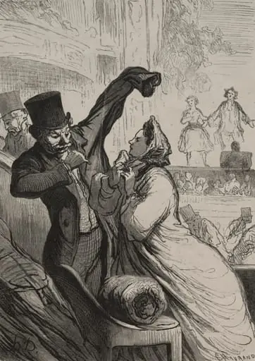 The Theatre:  The Last Scene, by Honoré Daumier