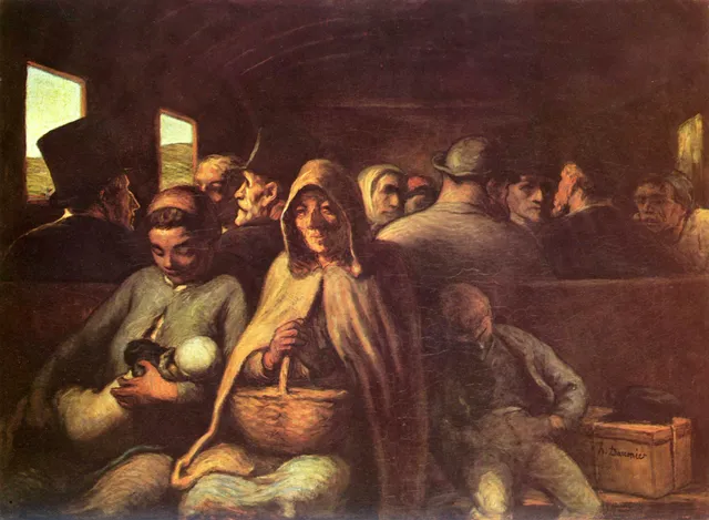 The Third-Class Carriage — Honoré Daumier