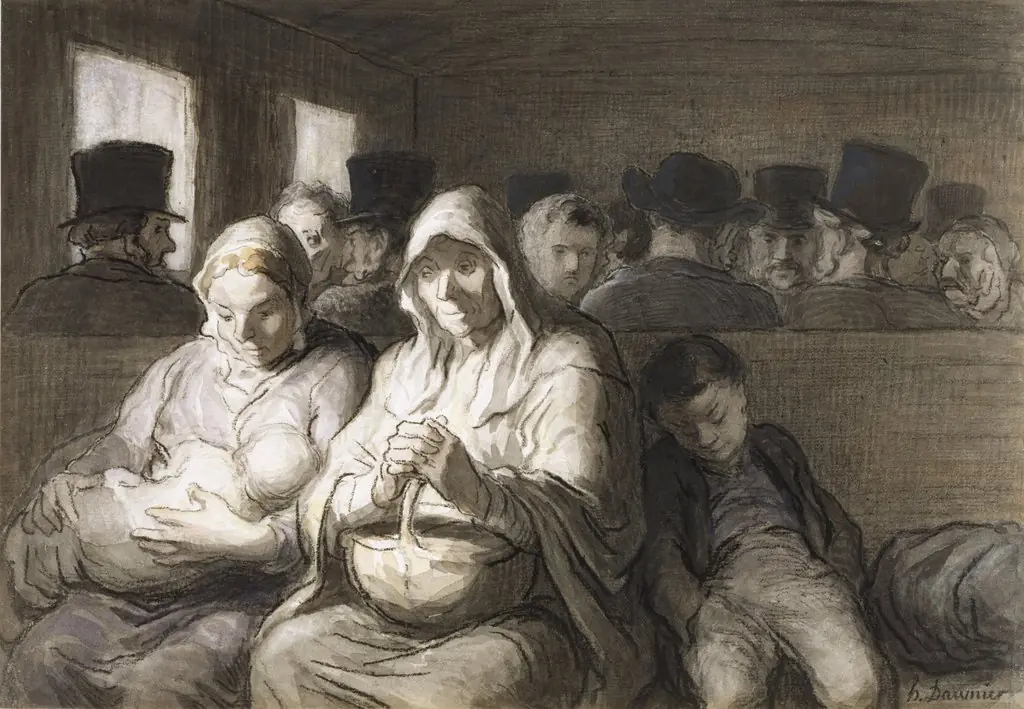 The Third Class Carriage, by Honoré Daumier
