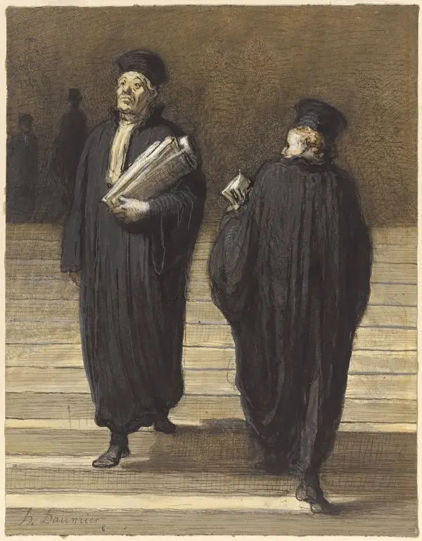 The Two Colleagues (Lawyers), by Honoré Daumier