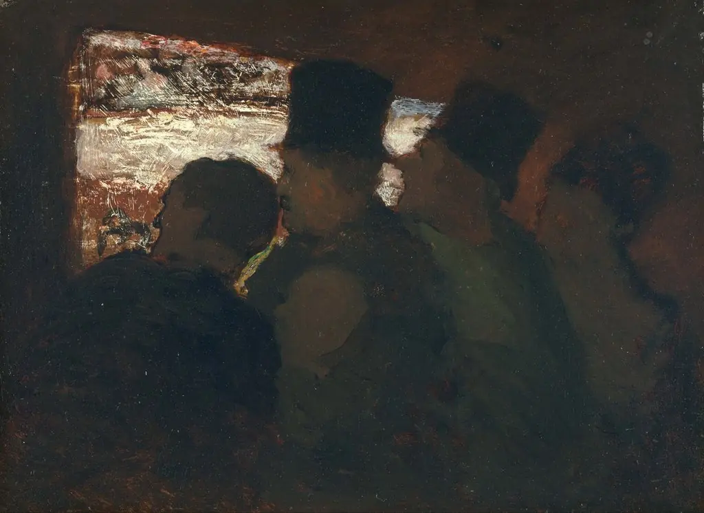 Theater Audience, by Honoré Daumier