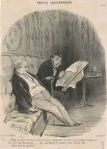 Tiens au milieu de ...bouleversemens ..., by Honoré Daumier