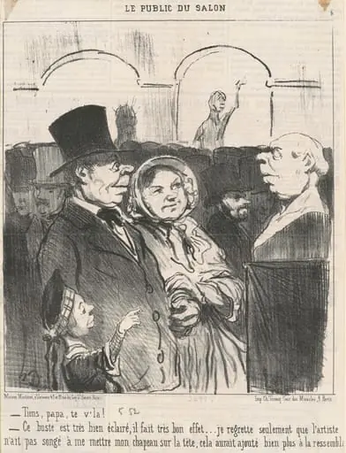 Tiens, papa, te v'la! ..., by Honoré Daumier