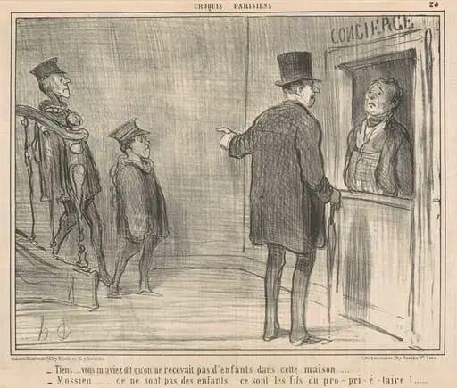 Tiens ... vous m'aviez dit ..., by Honoré Daumier