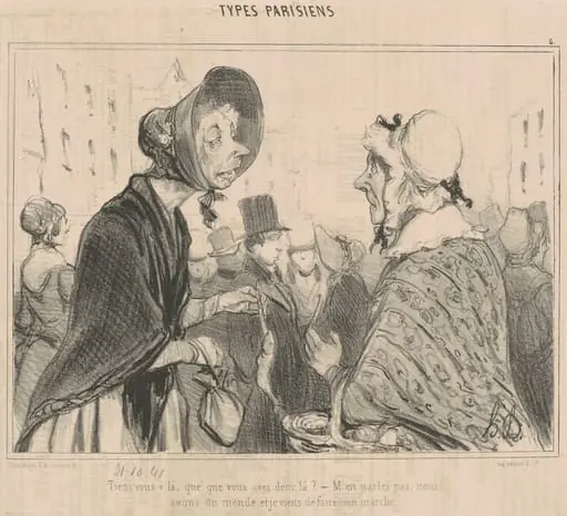 Tiens vous v'la, què que vous avez donc la, by Honoré Daumier