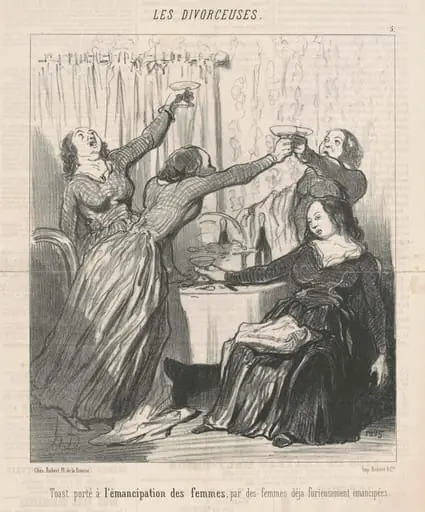 Toast porté a  l'émancipation des femmes ..., by Honoré Daumier