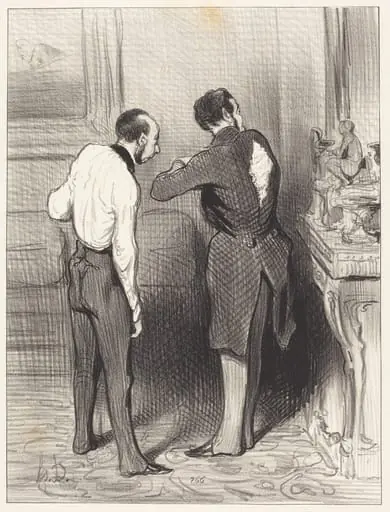 Ton habit me convient, je te l'emprunte..., by Honoré Daumier