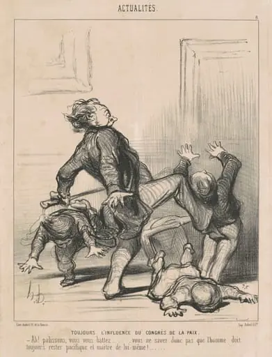 Toujours l'influence du congres de la paix ..., by Honoré Daumier