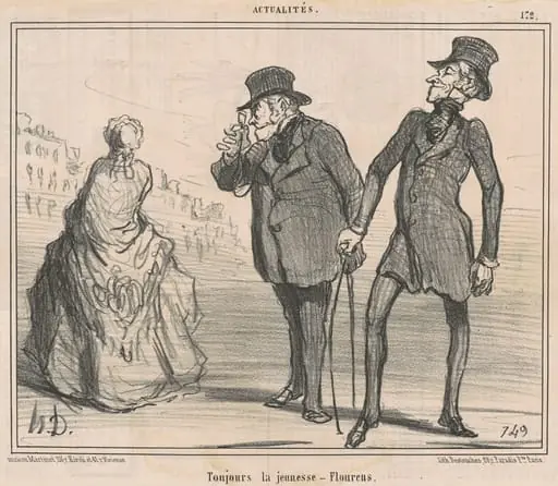 Toujours la heunesse-flourens, by Honoré Daumier