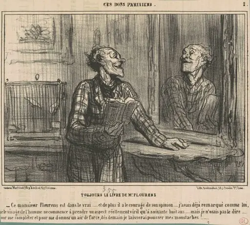 Toujours le livre de M. Flourens, by Honoré Daumier