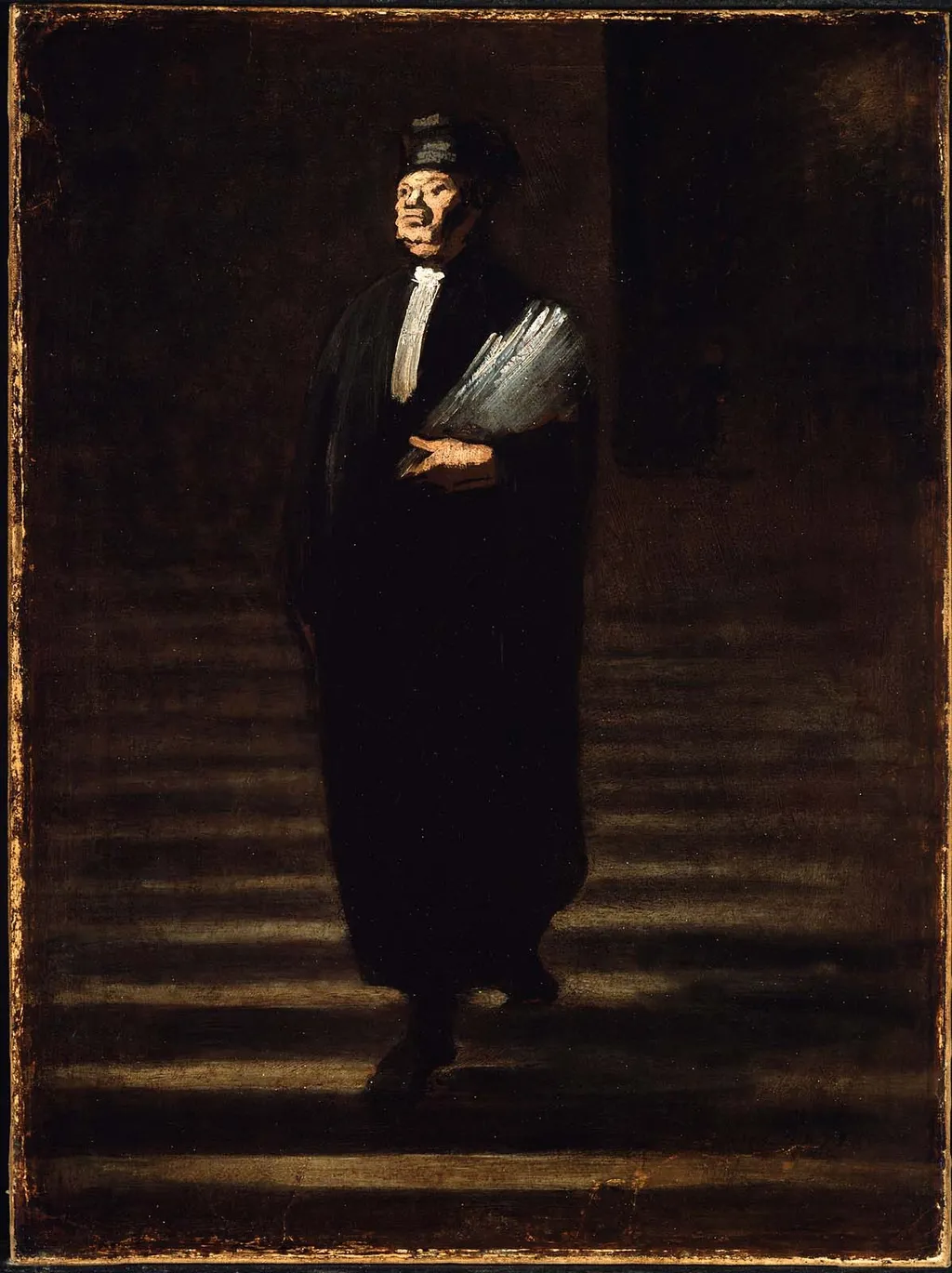 Triumphant Advocate, by Honoré Daumier, oil, 1847