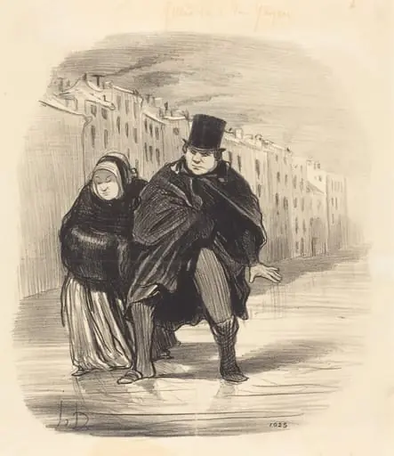 Tu m'reprendras encore... a aller souhaiter..., by Honoré Daumier