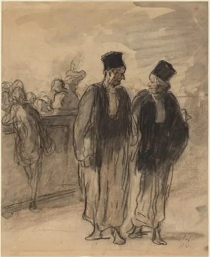 Two Lawyers, by Honoré Daumier