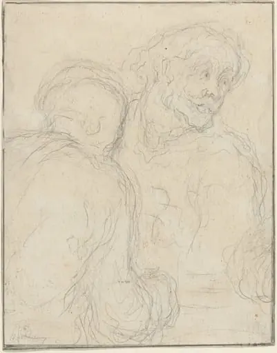 Two Men, by Honoré Daumier