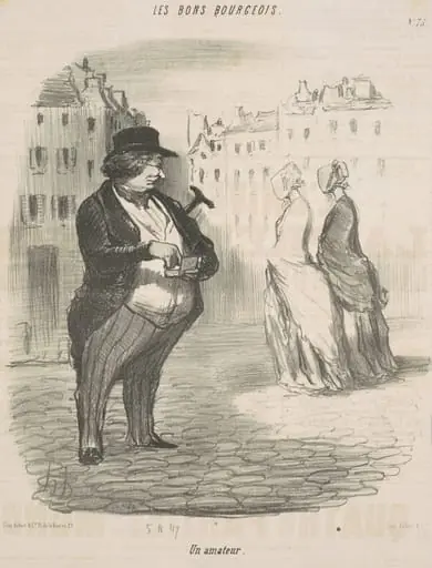 Un amateur, by Honoré Daumier