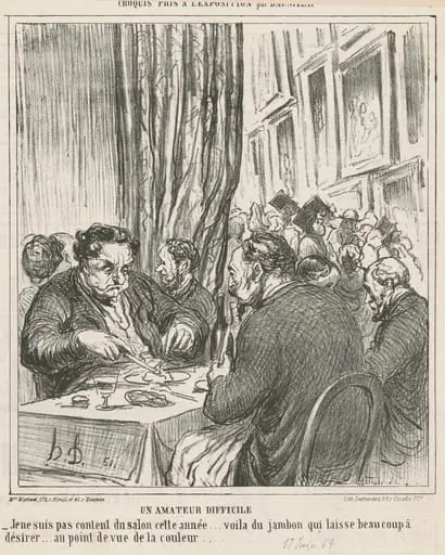 Un amateur difficile, by Honoré Daumier
