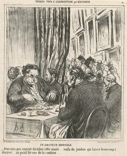 Un amateur difficile, by Honoré Daumier