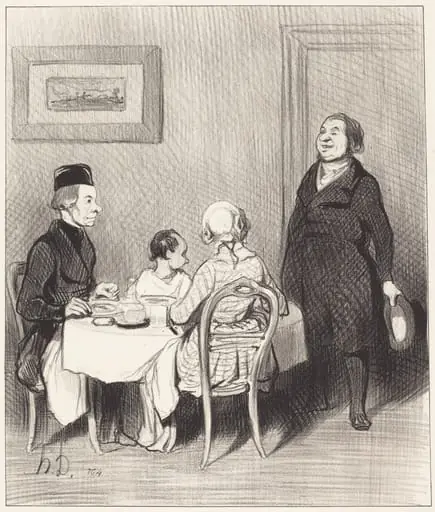 Un Ami est un crocrodile..., by Honoré Daumier