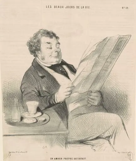 Un amour propre satisfait, by Honoré Daumier