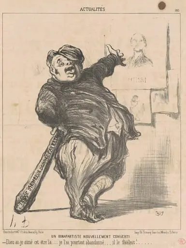 Un Bonapartiste nouvellement converti, by Honoré Daumier